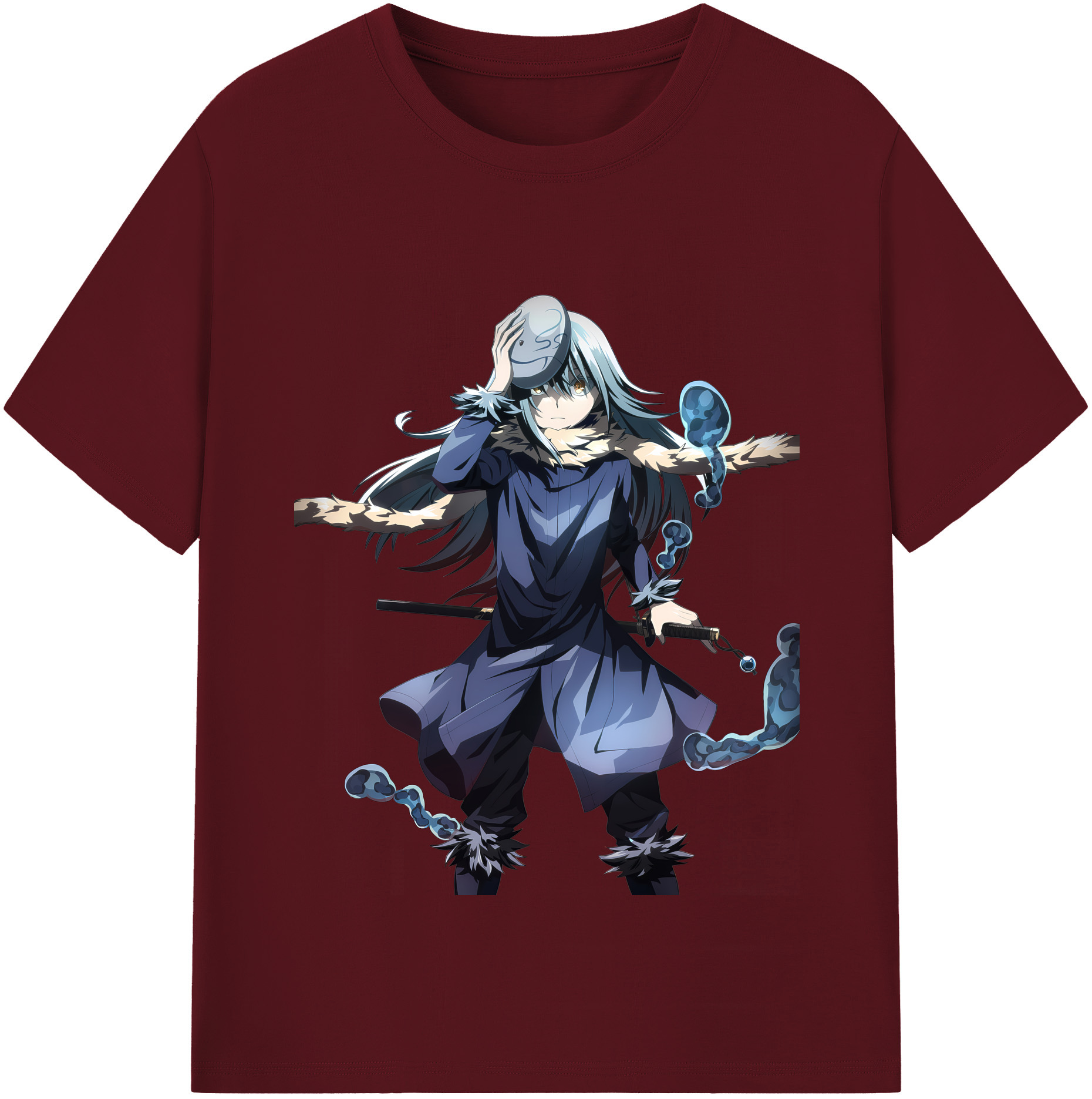 （画像用） 転スラ Regarding Reincarnated to Slime 綿100％半袖Tシャツ（フロントプリント）